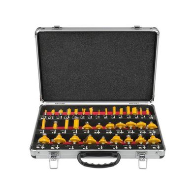 Hoteche 35-teiliges Fräser-Set für Oberfräsen, 8mm Schaft, für Holzbearbeitung