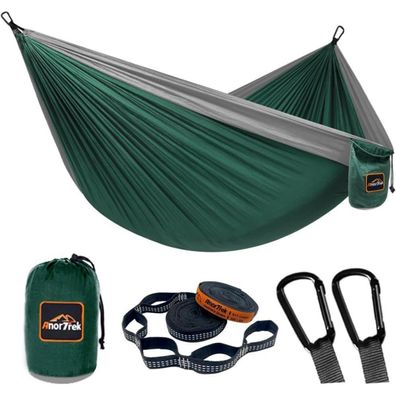 AnorTrek Camping Hängematte, superleicht & tragbar, Fallschirm-Nylon