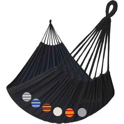 GOCAN XXL Hängematte für 2 Personen (220x150cm) aus Leinwand-Baumwolle