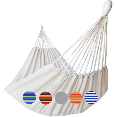 GOCAN XXL Hängematte für 2 Personen (Beige) - 220x150cm, 300kg Belastung