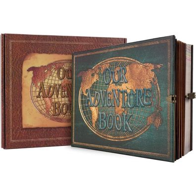 JIMBON Fotoalbum zum Selbstgestalten, Unser Abenteuerbuch DIY Scrapbook Groß