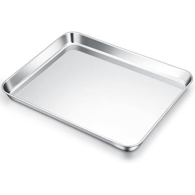 Onader Rechteckiges Edelstahl Backblech, 31,4x24,6x2,5cm - Vielseitig
