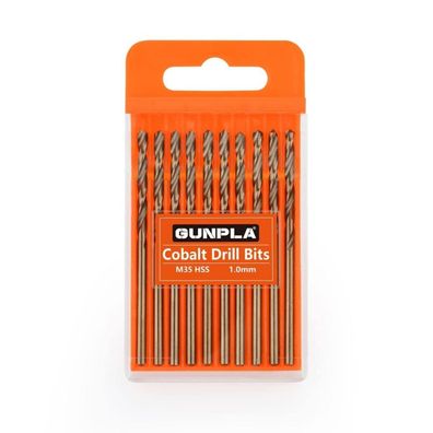 Gunpla Kobalt Spiralbohrer Set 1mm, 10 Stück M35 HSS Bohrer für Metall