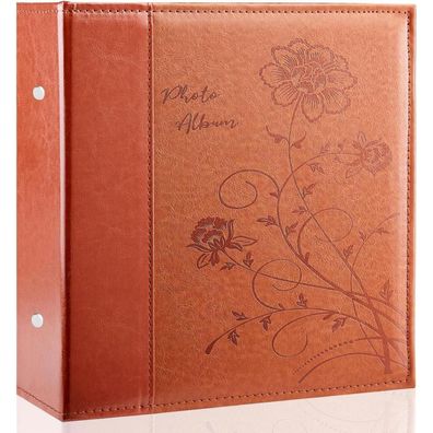 Miaikoe Fotoalbum 10x15 cm, Leder Cover, Extra große Kapazität für 1000 Fotos