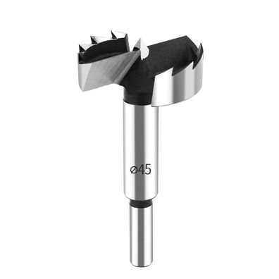 HPHOPE Forstnerbohrer 45mm für Holz, 90mm Länge, Rundschaft