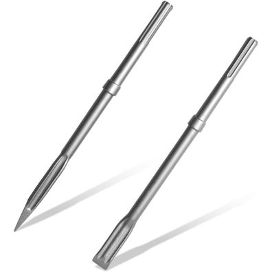 Yosight SDS Max Meißel Set, 2-teilig, 400mm, Spitz- und Flachmeißel mit