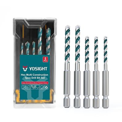 Yosight Hex Betonbohrer Set - Carbide Ziegelbohrer für Schlagbohrer, 5-12 mm