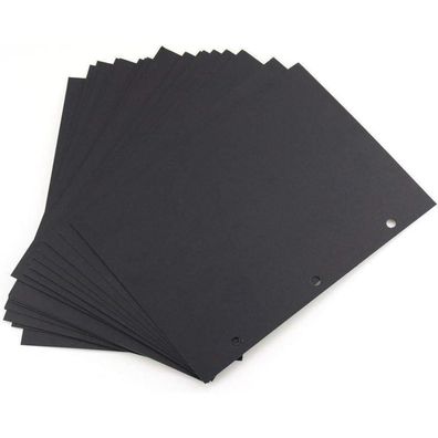 YILEEY Schwarze Scrapbooking Seiten Nachfüllpackung 20 Stück für Alben 28x21cm