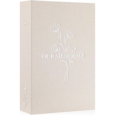 Lanpn Fotoalbum 10x15 Leinen OUR Memories Einsteckalbum für 300 Querformat