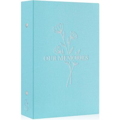 Lanpn Fotoalbum 10x15 Leinen OUR Memories Einsteckalbum für 300 Querformat