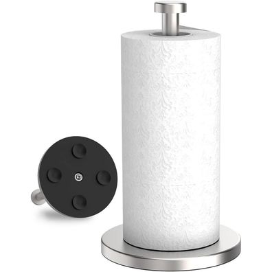 VEHHE Küchenrollenhalter Stehend aus Edelstahl mit beschwerter Basis und