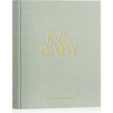 Lanpn Hello Baby Erstes 5 Jahr Babytagebuch für Mädchen/Junge, Leinen