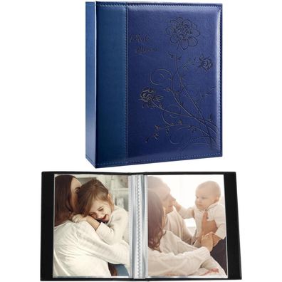 Miaikoe Kleines Fotoalbum 10x15 cm, 2er-Pack, Blau - Perfekt für Kunstwerke und