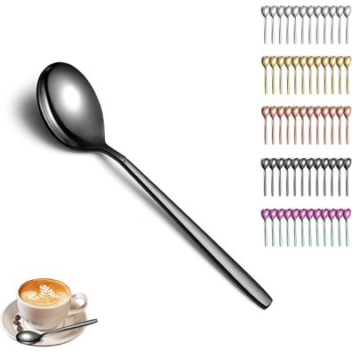 Berglander Teelöffel 12er-Set, Titanschwarz beschichteter Edelstahl