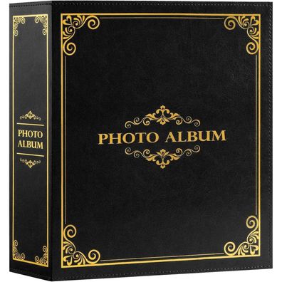 Lanpn Fotoalbum 10x15 cm, Einsteckalbum für 600 Fotos Hoch in Lederoptik