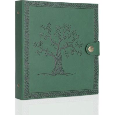 Zeeyuan Fotoalbum Hardcover Grün zum Einstecken für 200 Fotos 10x15 cm