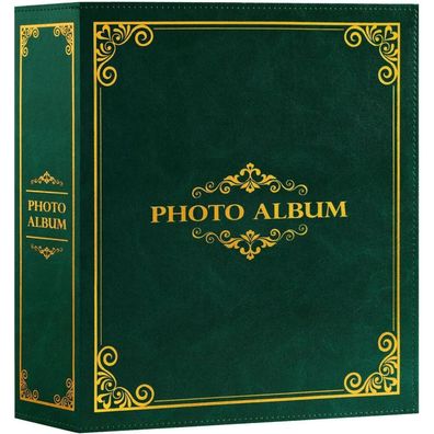 Lanpn Fotoalbum 10x15 cm, Kunstleder Einsteckalbum für 600 Fotos Hoch- und