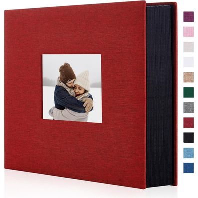 Miaikoe Fotoalbum 10x15 Leinen Einband, großes Fassungsvermögen für 1000 Fotos