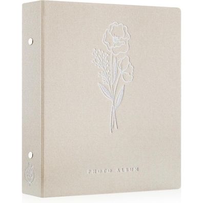Lanpn Fotoalbum Leinen Beige 400 Fotos Einsteckalbum für 11x15 cm Bilder