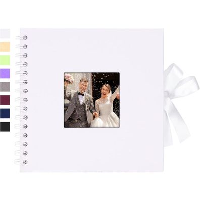 Vienrose DIY Scrapbook Fotoalbum 20,5x20,5 cm, 40 Schwarze Seiten für 10x15
