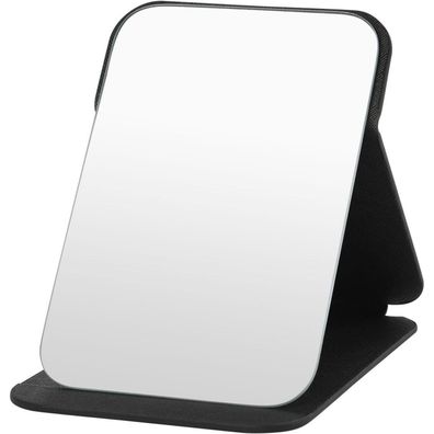 OSDUE Klappbarer Reisespiegel, Kosmetikspiegel in Lederoptik und HD-Glas, 16 x
