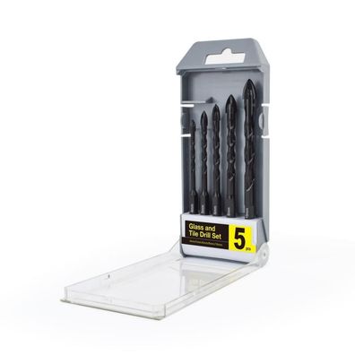 Gunpla Spiralbohrer-Set, 5 Stück (4, 5, 6, 8, 10 mm) für Glas, Fliesen, Beton