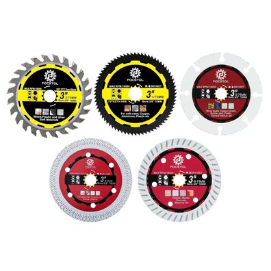 Focstol 5er Set 75mm Trennscheiben für diverse Materialien (Fliesen, Holz