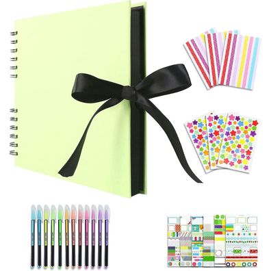 Vienrose DIY Fotoalbum zum Selbstgestalten, 28,5 x 21 cm, 80 Seiten, inkl