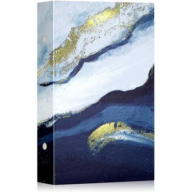 Lanpn Fotoalbum 10x15 cm, 300 Fotos, Leder Hardcover Fotobuch Marine