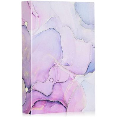 Lanpn Fotoalbum 10x15 cm, 300 Fotos, Leder Hardcover Fotobuch, Pink Lila