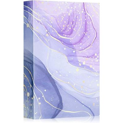 Lanpn Fotoalbum 10x15 cm, 300 Fotos, Leder Hardcover Fotobuch, Violettes Gold