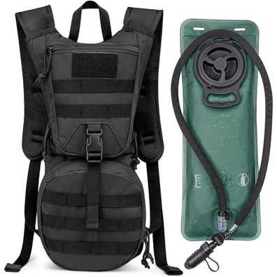 G4Free Militär Trinkrucksack mit 3L Wasserblase für Wandern, Radfahren, Laufen