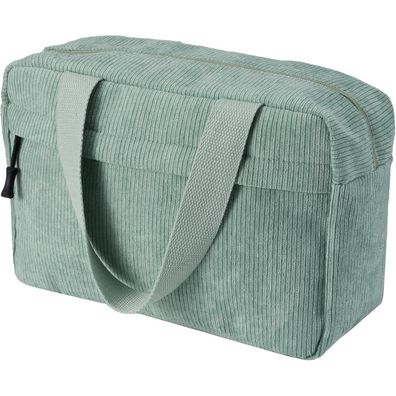Jiliyote Kulturtasche aus Cord für Damen - Große Kosmetiktasche, Make-up