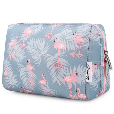 Narwey Make up Tasche Damen Schminktasche Kosmetiktasche Kulturtasche Flamingo