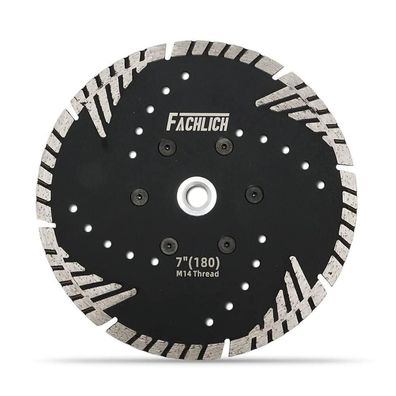 Fachlich Diamant-Trennscheibe 180mm Turbo mit Schutzzähnen für Beton, Stein
