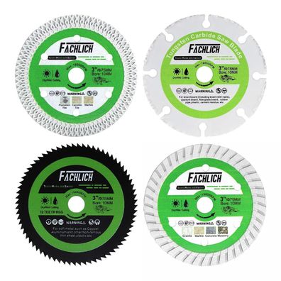Fachlich Diamant-Trennscheibe 75mm (4 Stk.) für diverse Materialien
