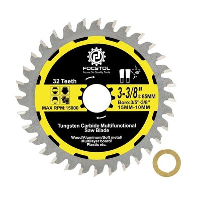 Focstol Kreissägeblatt 85mm, 32 Zähne für Holz, Kunststoff, Metalle