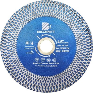Brschnitt Diamant Trennscheibe 115mm Doppelseitig zum Schneiden und Schleifen