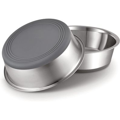 PEGGY11 Hundeschalen Edelstahl, 2 Stück, 2700ML, Rutschfestes