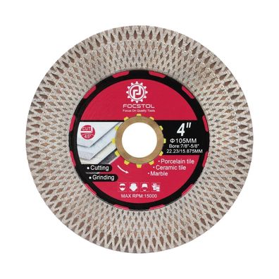 Focstol Diamant Trennscheibe 105mm x 22,23mm für Fliesen, Marmor, Granit
