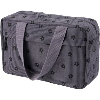 Jiliyote Kulturtasche aus Cord für Damen - Große Kosmetiktasche, Make-up