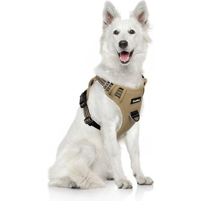 Funfox Hundegeschirr XL - Verstellbares Anti-Zug Brustgeschirr mit Griff