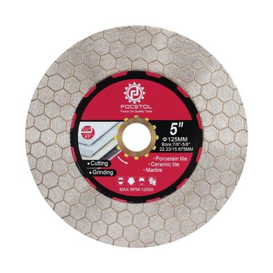 Focstol Diamant Trennscheibe 125mm - Für Fliesen, Marmor, Granit, Kunststein