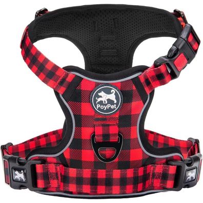 PoyPet Keine Pull Hundegeschirr Front Reflektierend mit Griff für tägliches