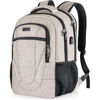 BIKROD Rucksack 17.3 Zoll Laptoptasche mit USB Ladeanschluss, Wasserdicht, Anti