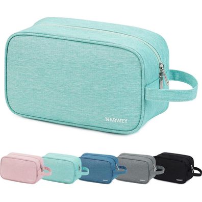 Narwey Kulturtasche Minzgrün - Vielseitige Kosmetiktasche für Damen, Herren und
