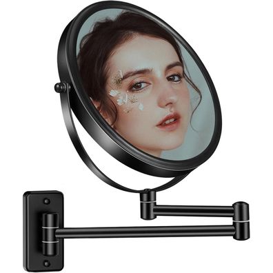 AusDaur Kosmetikspiegel mit Wandmontage, 8 Zoll, 1X/10X Vergrößerung, 360°