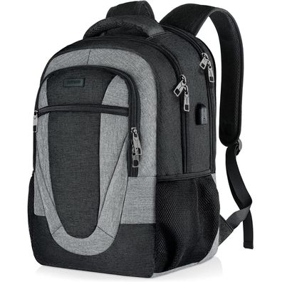 BIKROD Rucksack 17.3 Zoll Laptoptasche mit USB Ladeanschluss, Wasserdicht, Anti