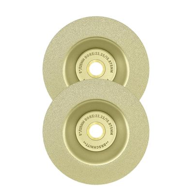 Brschnitt 2x Diamant Schleifscheibe 125MM gelötet für Stein, Fliesen, Granit