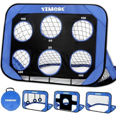 YIMORE Fußballtor für Kinder mit Tragetasche, 4 Spielmodi, Mini Outdoor & Indoor